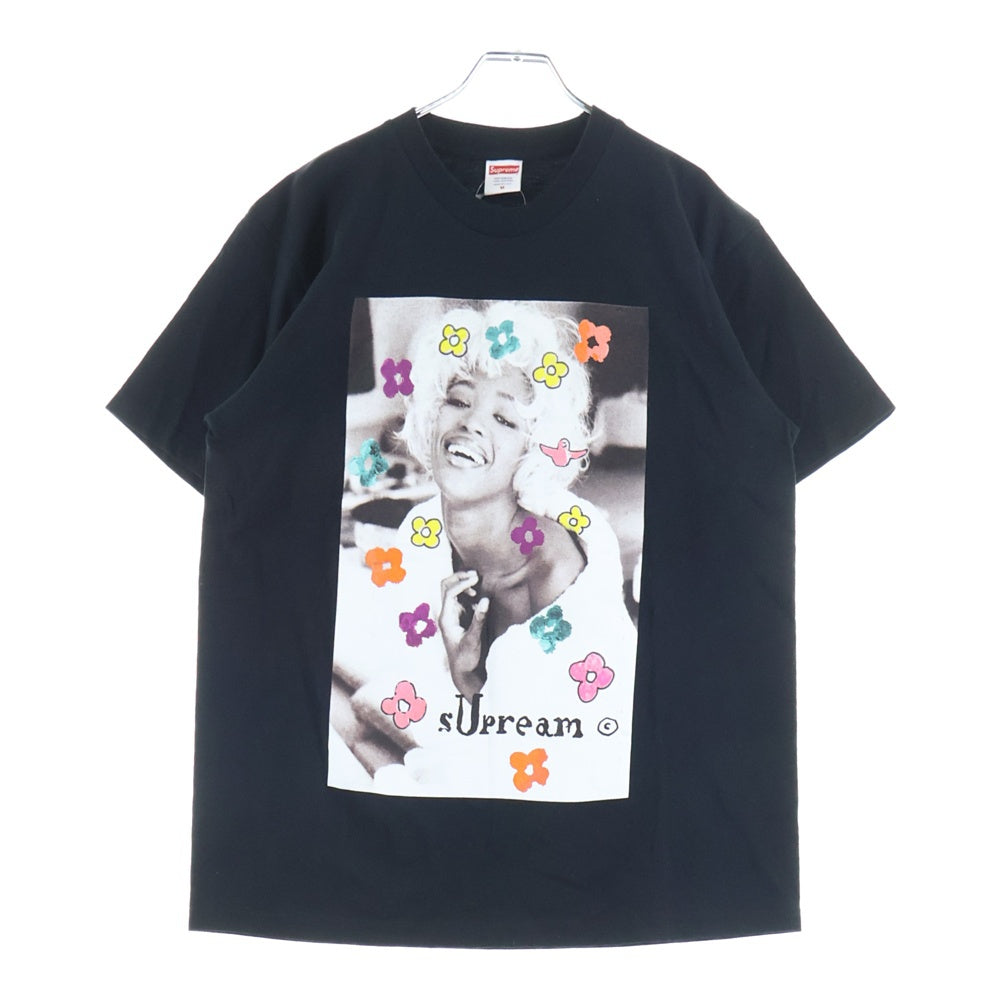 SUPREME(シュプリーム) 20SS Naomi Tee ナオミキャンベル フォトプリントTシャツ 半袖クルーネックカットソー ブラック