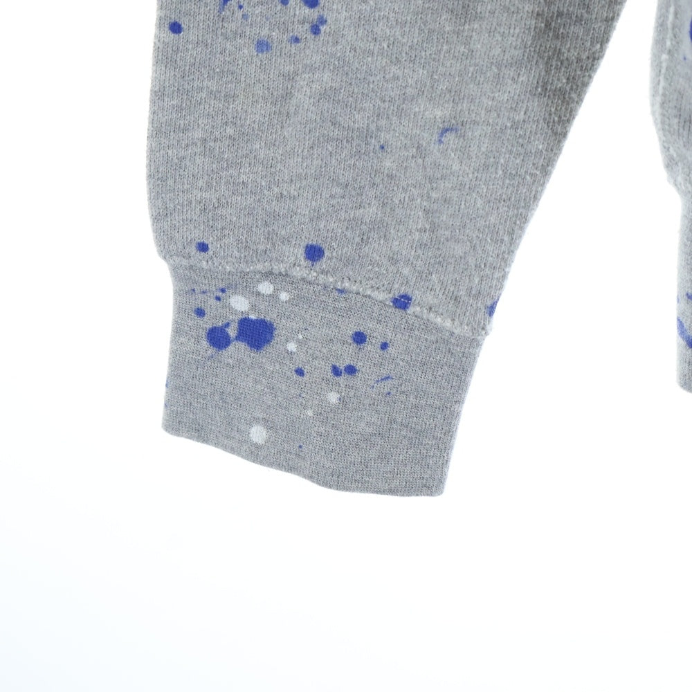 POLO RALPH LAUREN(ポロラルフローレン) ペンキ加工 胸ロゴ刺繍 ラグランスウェットトレーナー グレー 710740583001