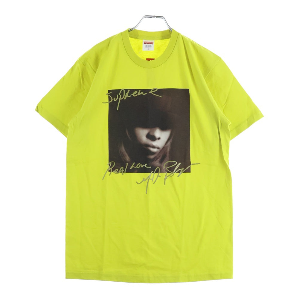 SUPREME(シュプリーム) 19AW Mary J. Blige Tee メアリーJブライジ フォトプリントTシャツ 半袖クルーネックカットソー イエロー