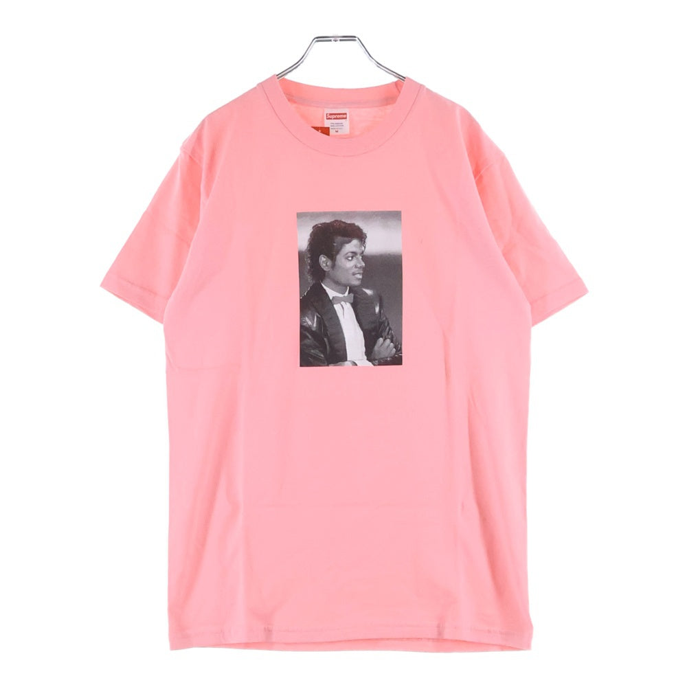 SUPREME(シュプリーム) 17SS Michael Jackson Tee マイケルジャクソン フォトプリントTシャツ 半袖クルーネックカットソー ピンク