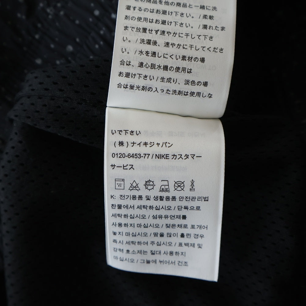 NIKE(ナイキ) DIAMOND CEMENT JACKET ダイアモンドセメントジャケット フーデッドジップアップナイロンジャケット ブラック/レッド AR3242-010