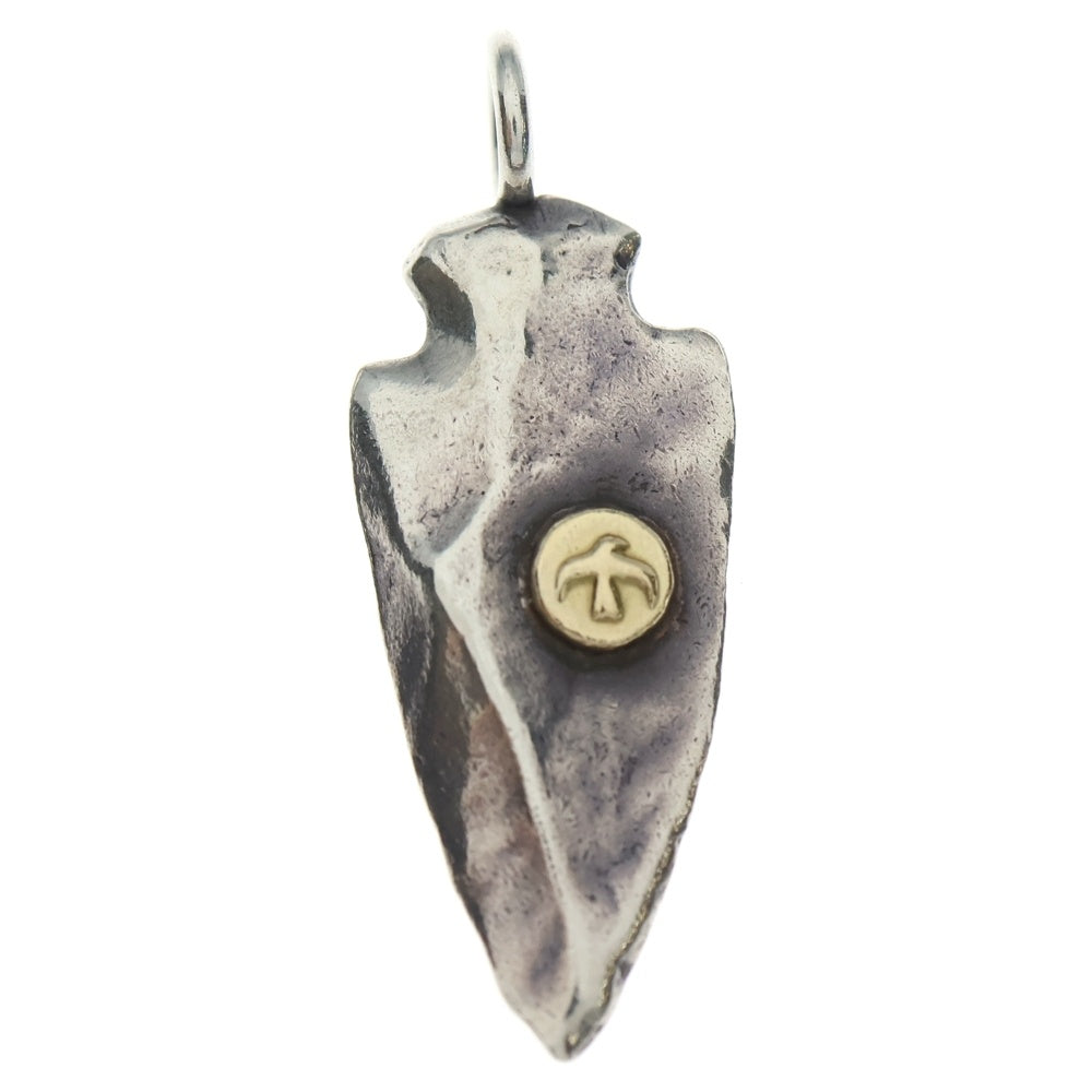 goro's(ゴローズ) 【オールド】メタル付き矢じり中 ペンダントトップ シルバー/ゴールド BGA164