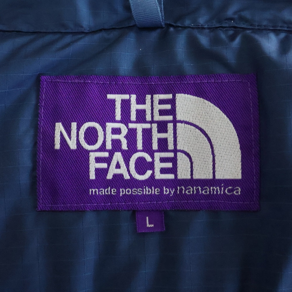 THE NORTH FACE PURPLE LABEL(ノースフェイスパープルレーベル) POLYESTER RIPSTOP SIERRA PARKA ポリエステル リップストップ シエラ パーカ フーデッドダウンジャケット ブルー ND2964N