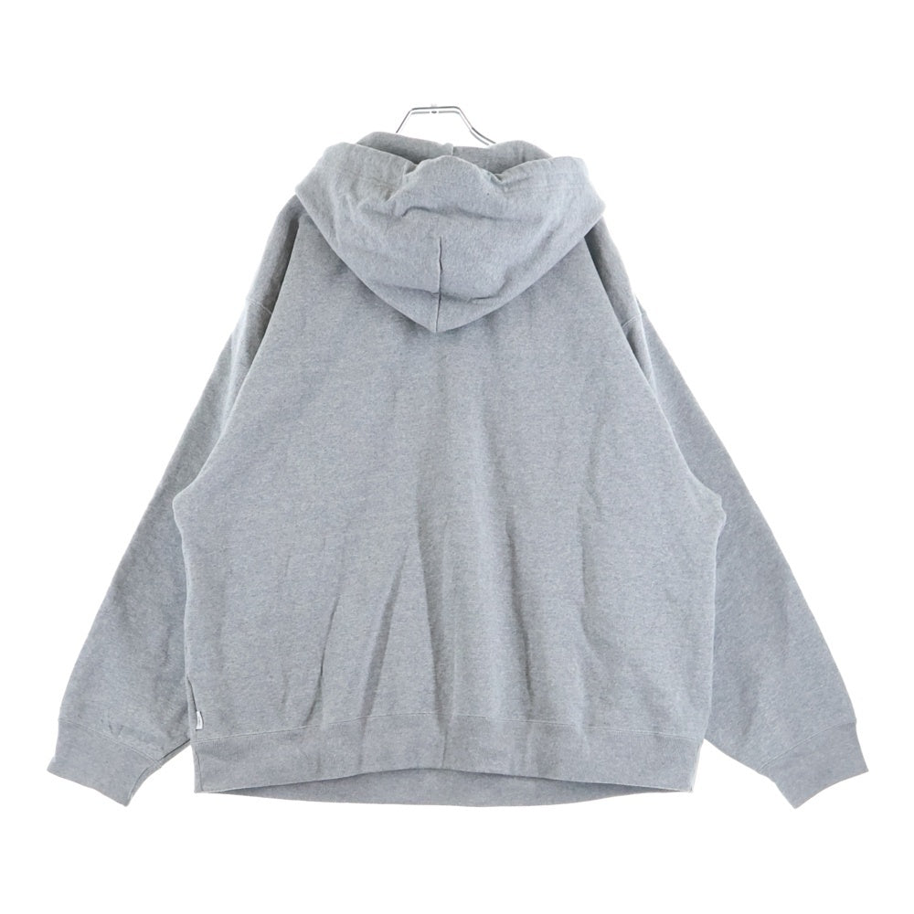 WTAPS(ダブルタップス) 23SS ロゴプリント プルオーバースウェットパーカー フーディー グレー 231ATDT-CSM01