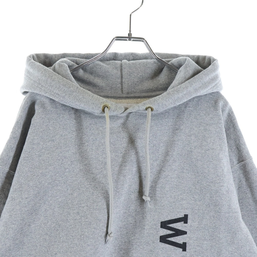 WTAPS(ダブルタップス) 23SS ロゴプリント プルオーバースウェットパーカー フーディー グレー 231ATDT-CSM01