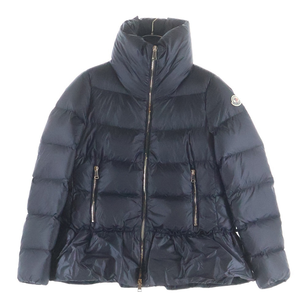 MONCLER(モンクレール) 15AW ANET アネット ワッペンロゴ スタンドカラー ジップアップ ダウンジャケット レディース ブラック A20934638449 53048