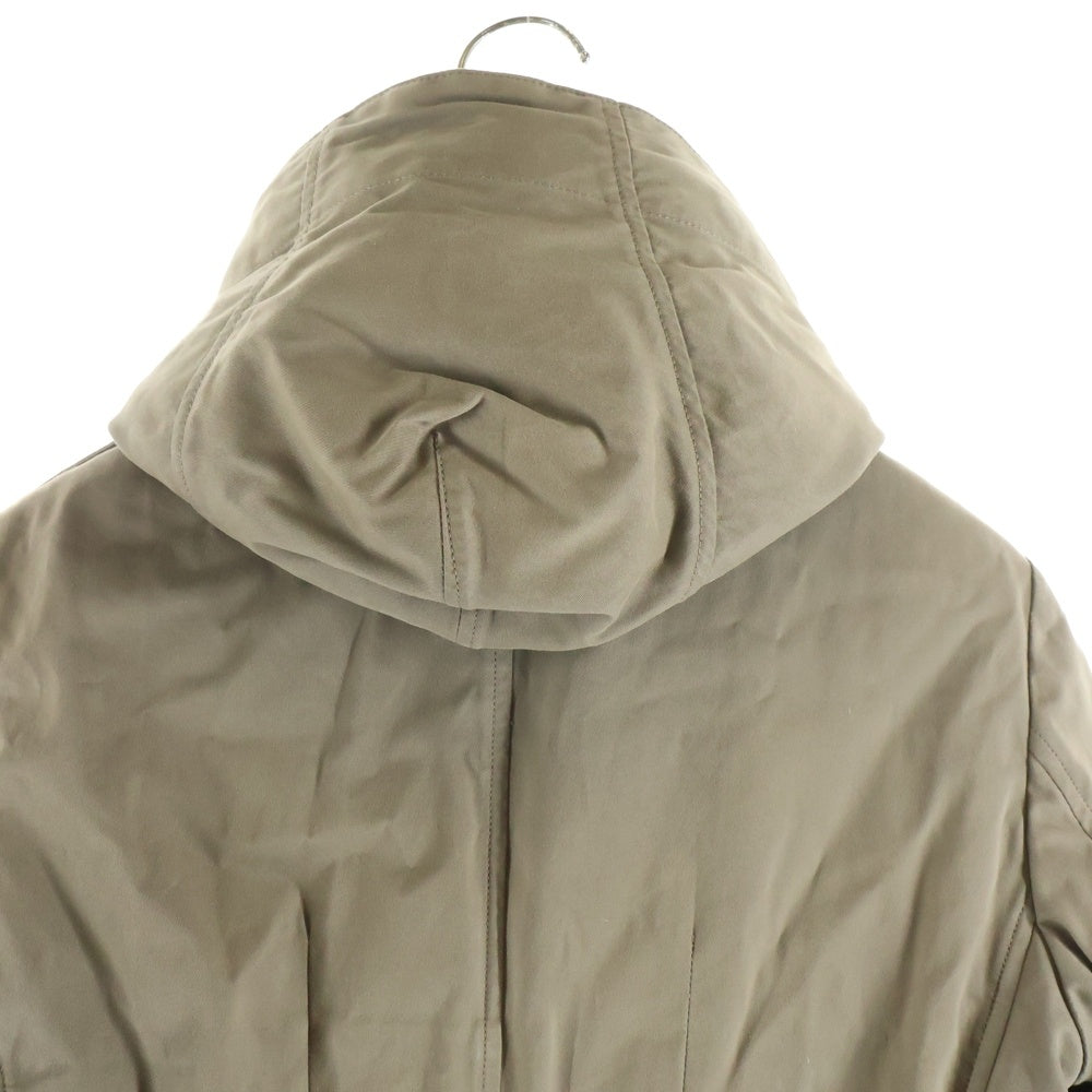 MONCLER(モンクレール) ファー付き ジップアップ ダウンライナーコート ベージュ 茶タグ 49381-70-69816 レディース