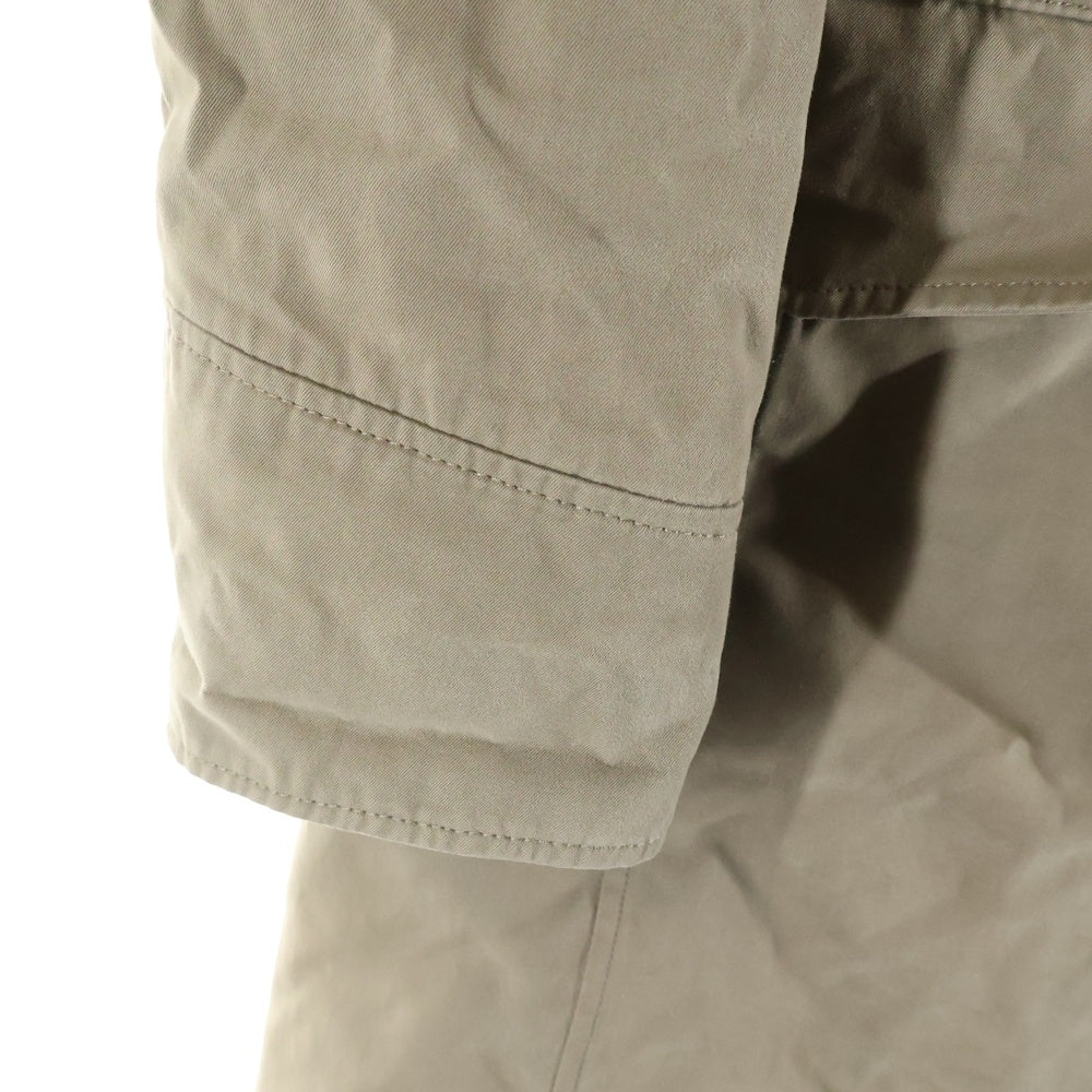MONCLER(モンクレール) ファー付き ジップアップ ダウンライナーコート ベージュ 茶タグ 49381-70-69816 レディース