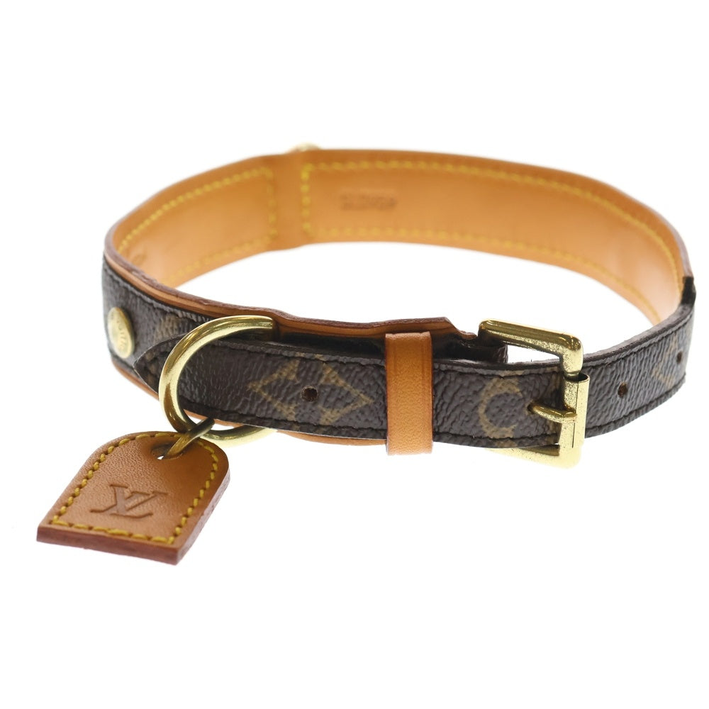 LOUIS VUITTON(ルイヴィトン) モノグラム コリエ バクスターGM 犬用首輪 ブラウン M58070 SL0959