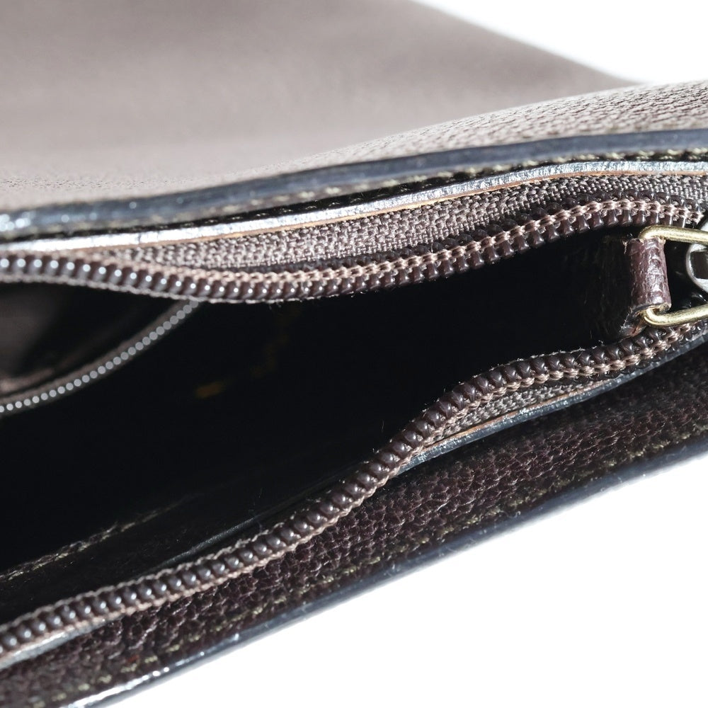 GUCCI(グッチ) バンブー ロゴ金具デザイン レザー ハンドバッグ ブラウン 001-2058 レディース