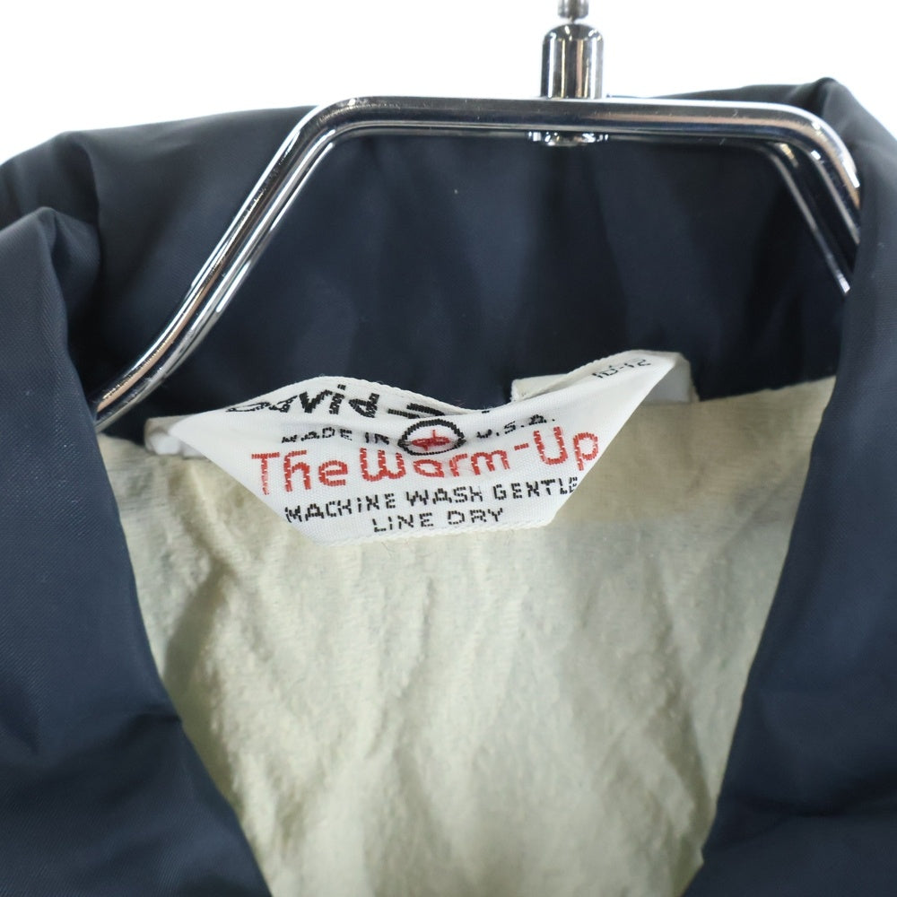 VINTAGE(ヴィンテージ) 70~80S VINTAGE THEWARM-UP ヴィンテージ ザ ウオームアップ エンブロイダリーデザイン コーチジャケット レディース ネイビー
