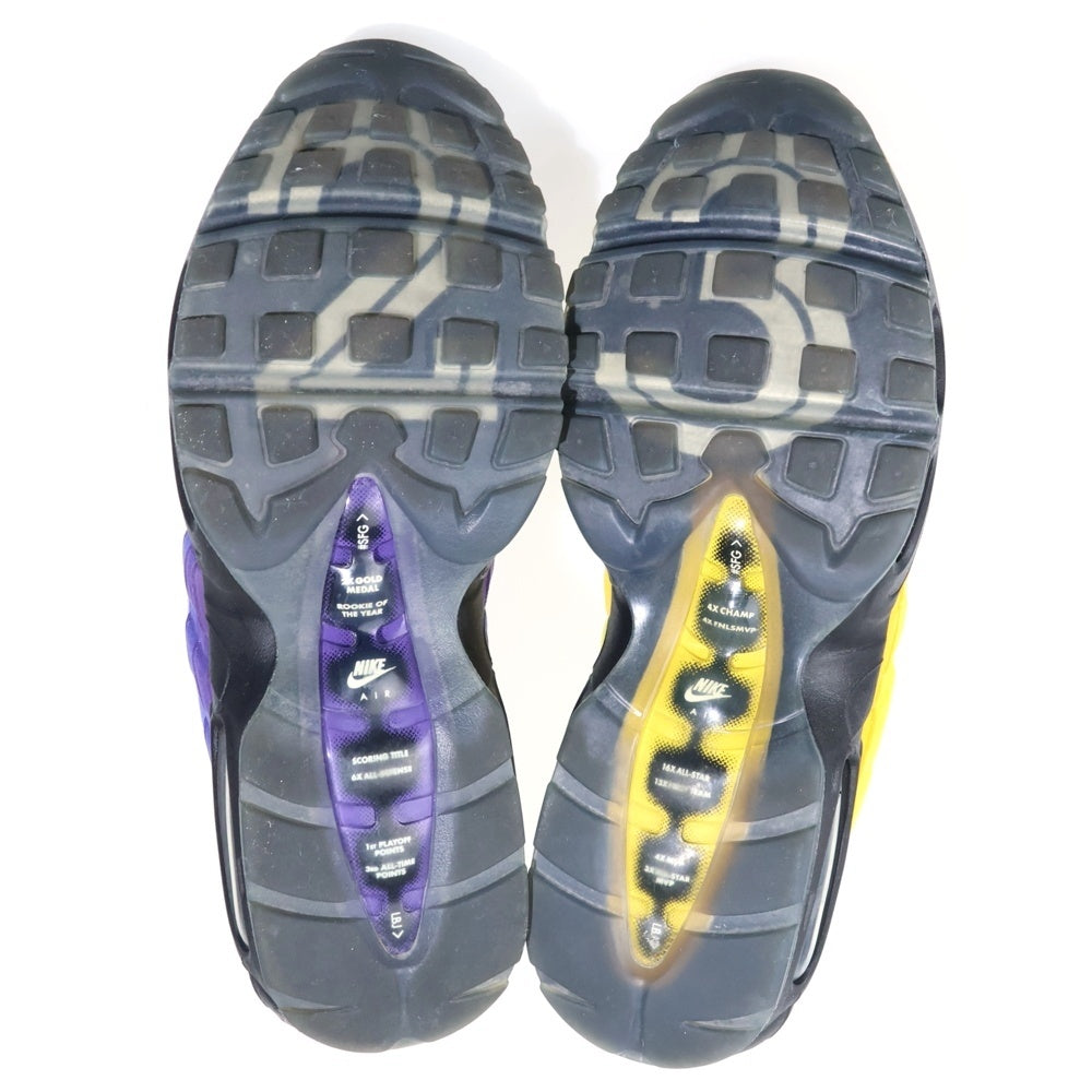 NIKE(ナイキ) AIR MAX 95 NRG LEBRON エアマックス95 エナジー レブロン ローカット スニーカー イエロー/パープル US8.5/26.5cm CZ3624-001
