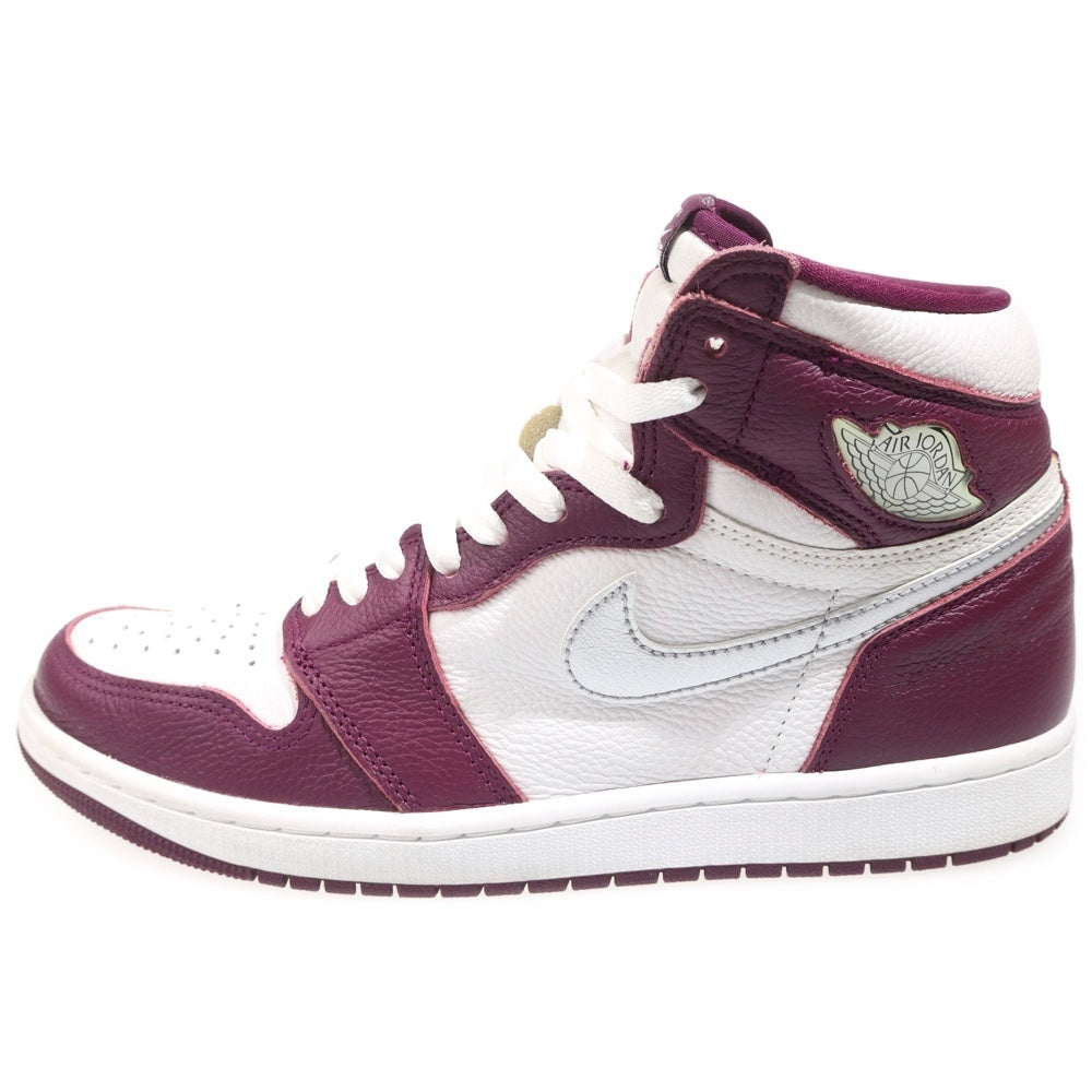 NIKE(ナイキ) AIR JORDAN 1 HIGH OG BORDEAUX エアジョーダン1 ハイカットスニーカー ボルドー US9/27cm 555088-611