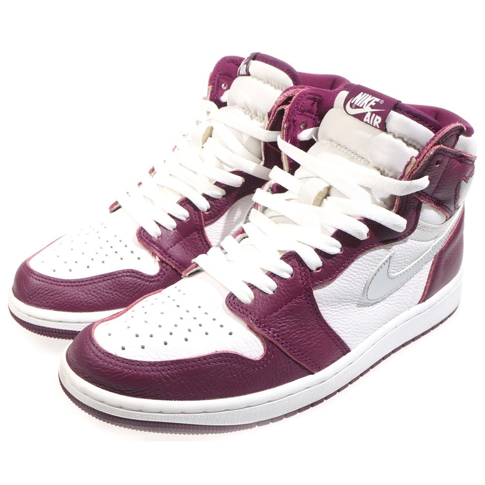 NIKE(ナイキ) AIR JORDAN 1 HIGH OG BORDEAUX エアジョーダン1 ハイカットスニーカー ボルドー US9/27cm 555088-611