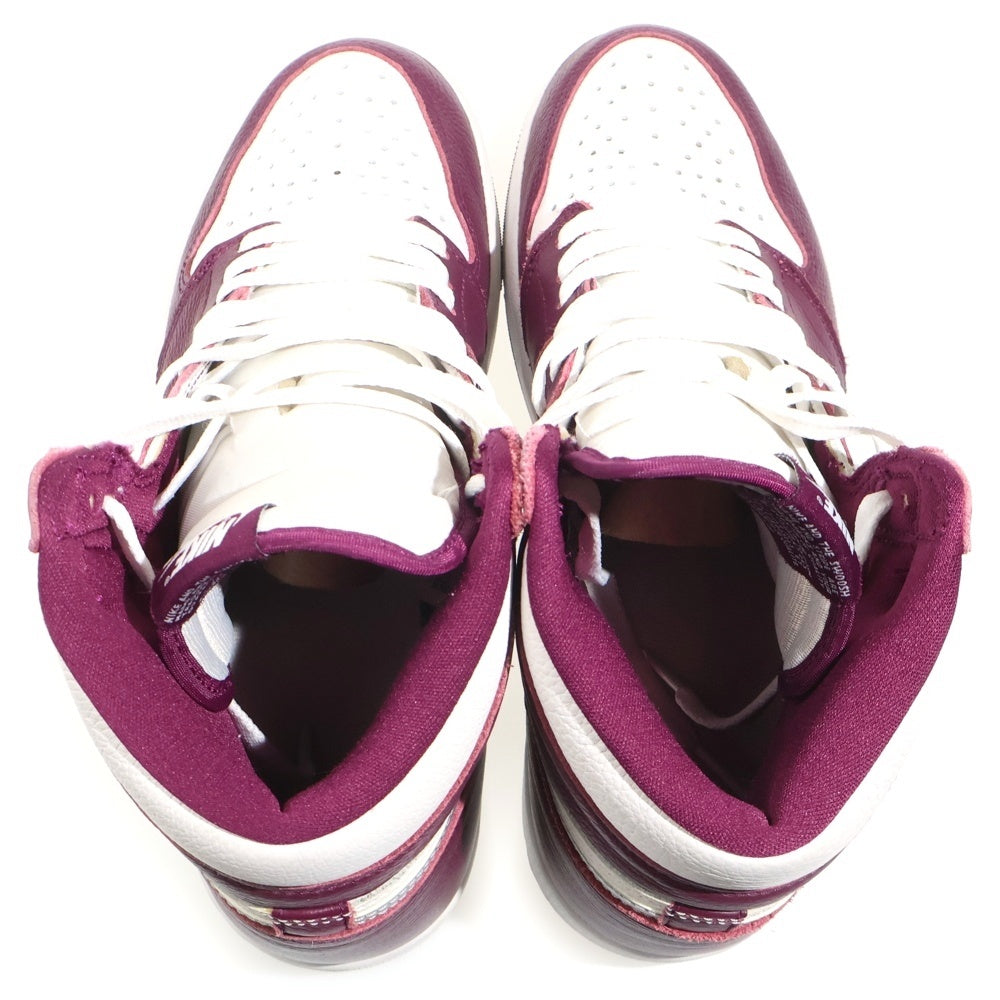NIKE(ナイキ) AIR JORDAN 1 HIGH OG BORDEAUX エアジョーダン1 ハイカットスニーカー ボルドー US9/27cm 555088-611