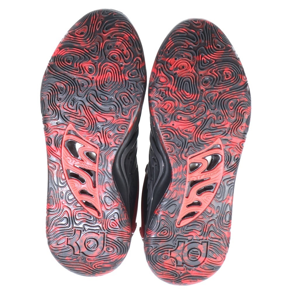 NIKE(ナイキ) KD15 ケビンデュラント ローカットスニーカー ブラック/レッド US9.5/27.5cm DM1054-003