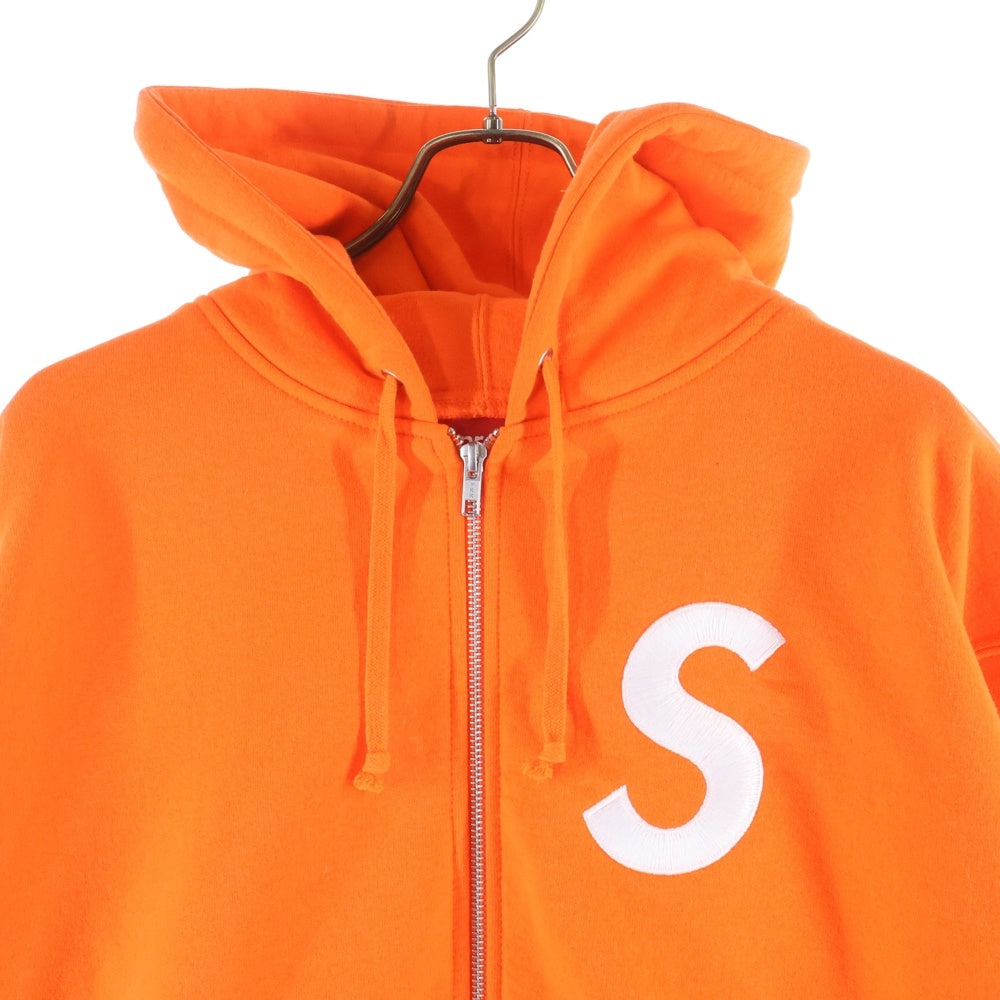 SUPREME(シュプリーム) 24AW S Logo Zip Up Hooded Sweatshirt Sロゴ スウェット ジップアップパーカー オレンジ