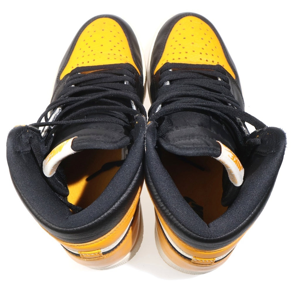 NIKE(ナイキ) AIR JORDAN 1 RETRO HIGH OG TAXI エアジョーダン 1 レトロ タクシー ハイカットスニーカー イエロー/ブラック US8/26cm 555088-711