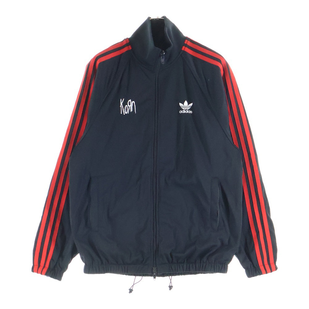 adidas(アディダス) ×KORN TRACK TOP コーン サイドライン ジップアップ トラックジャケット ブラック JG1341
