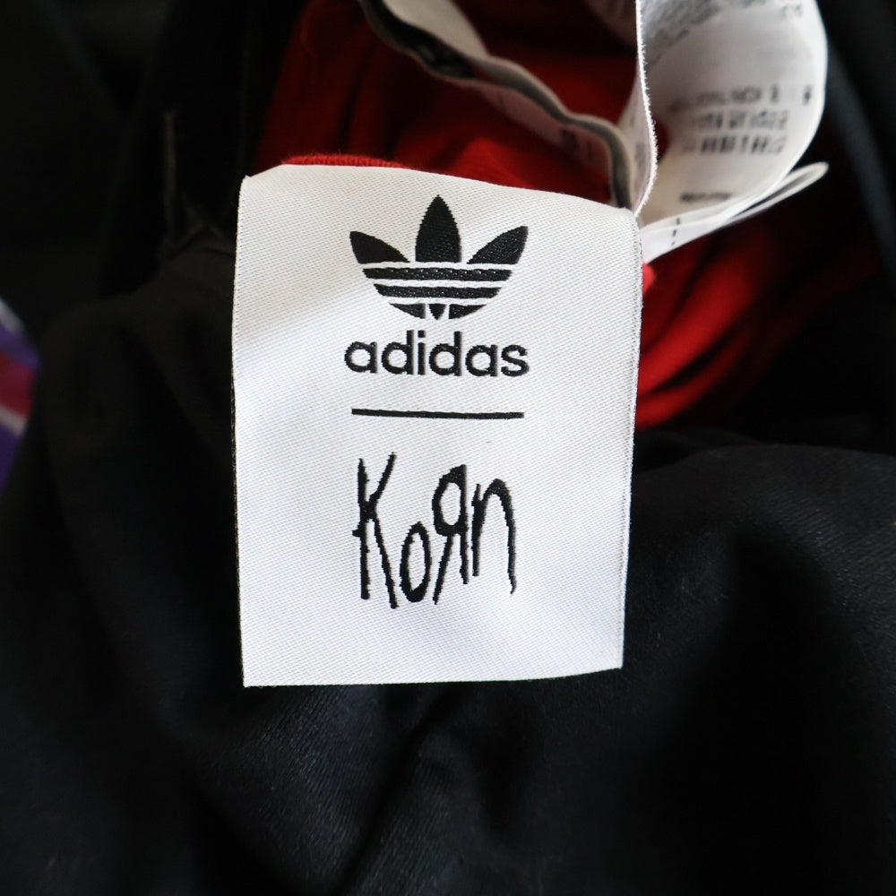 adidas(アディダス) ×KORN TRACK TOP コーン サイドライン ジップアップ トラックジャケット ブラック JG1341
