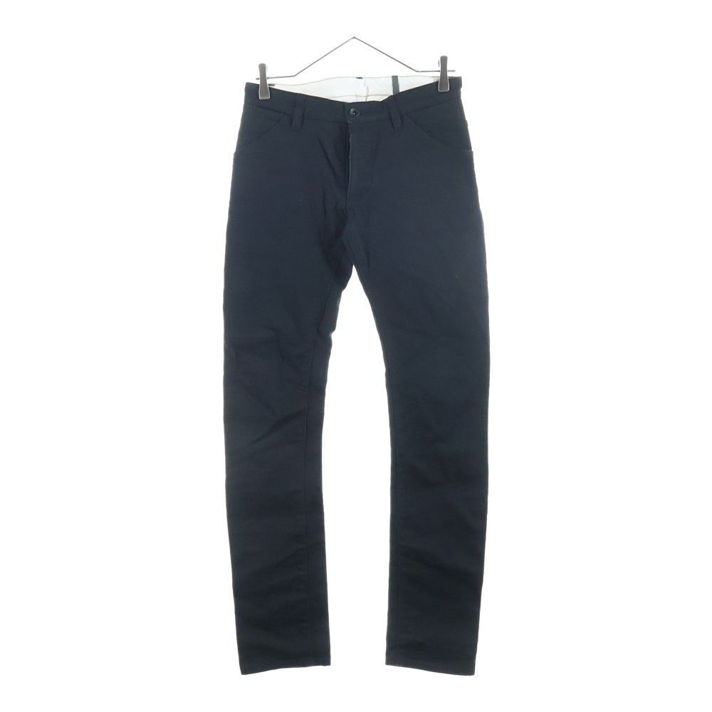 KAZUYUKI KUMAGAI ATTACHMENT(カズユキクマガイ アタッチメント) マルチポケット ボタンフライ コットン ストレートパンツ ブラック KP42-107