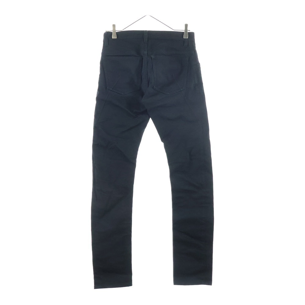 KAZUYUKI KUMAGAI ATTACHMENT(カズユキクマガイ アタッチメント) マルチポケット ボタンフライ コットン ストレートパンツ ブラック KP42-107