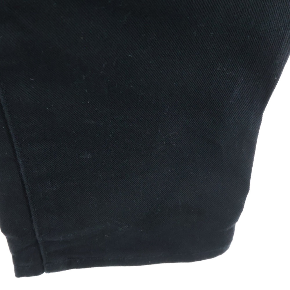 KAZUYUKI KUMAGAI ATTACHMENT(カズユキクマガイ アタッチメント) マルチポケット ボタンフライ コットン ストレートパンツ ブラック KP42-107