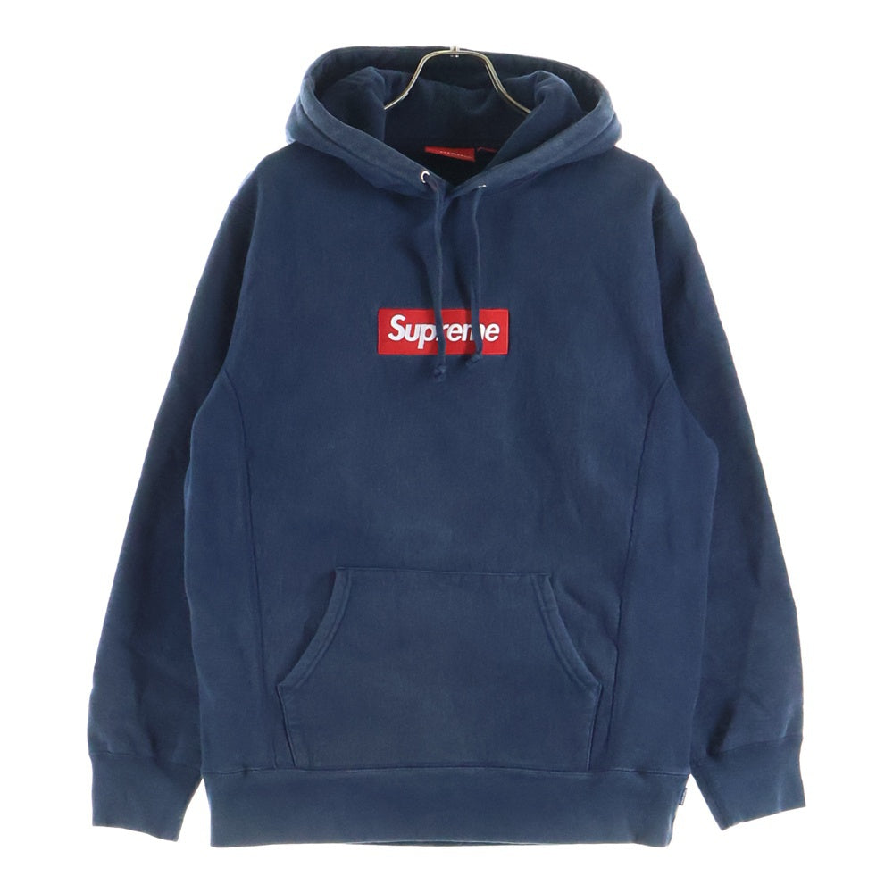 SUPREME(シュプリーム) 16AW Box Logo Hooded Sweatshirt ボックスロゴ フーディ プルオーバーパーカー ネイビー