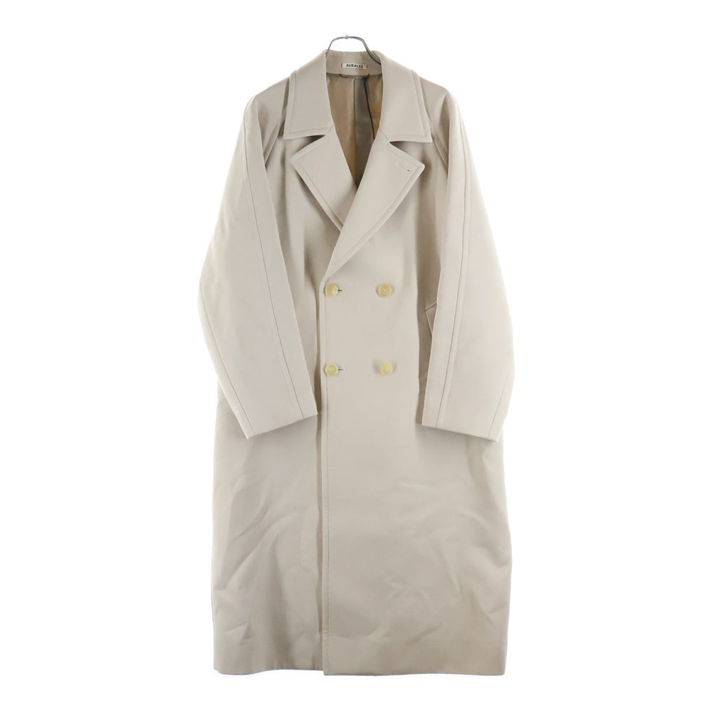 AURALEE(オーラリー) TWISTED DOUBLE CLOTH COAT ツイストダブルクロスコート トレンチコート アイボリー A25AC01WD