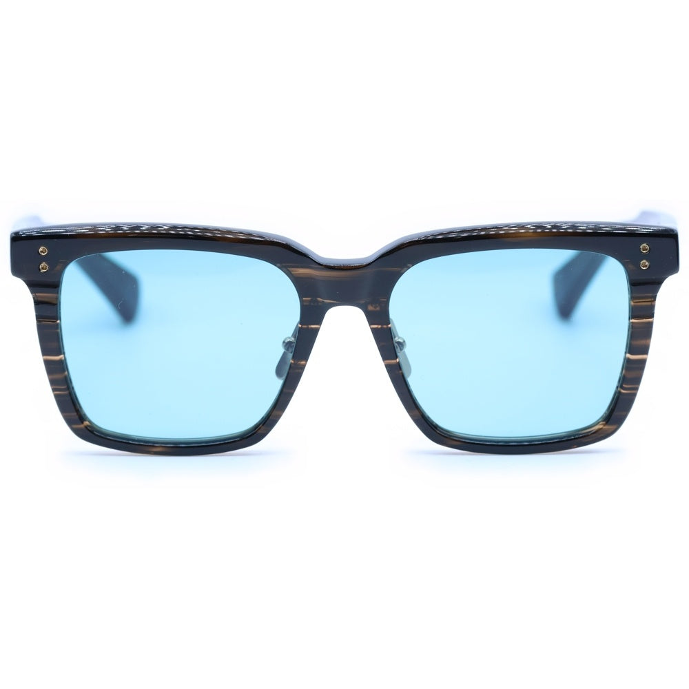 DITA(ディータ) SEQUOIA セコイア スクエアフレーム ウェリントンサングラス メガネ ブラウン/ブルー DRX-2086-G-TIM-55-AF