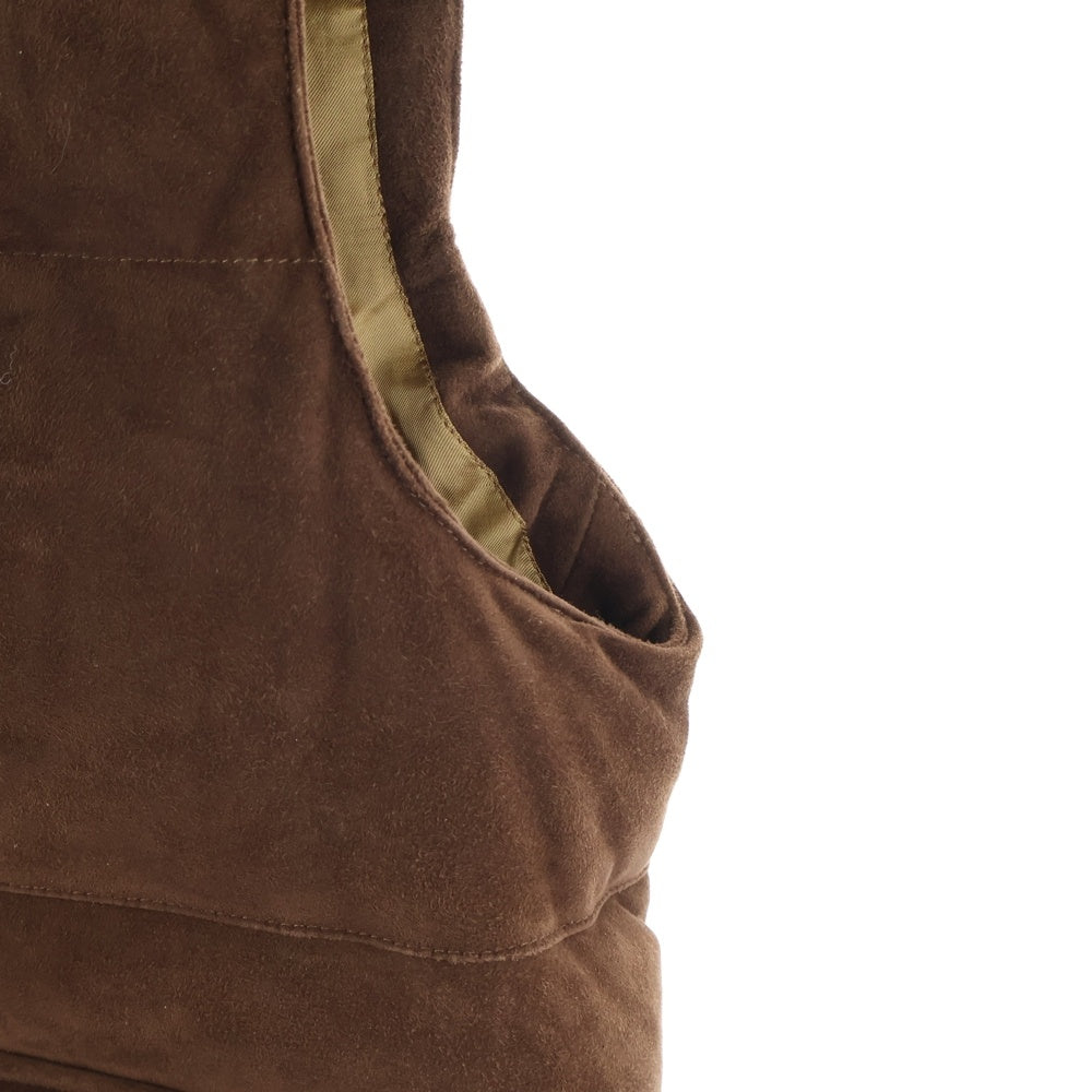 Cinquanta(チンクアンタ) ゴートスキン ムートンレザーベスト ブラウン H-221