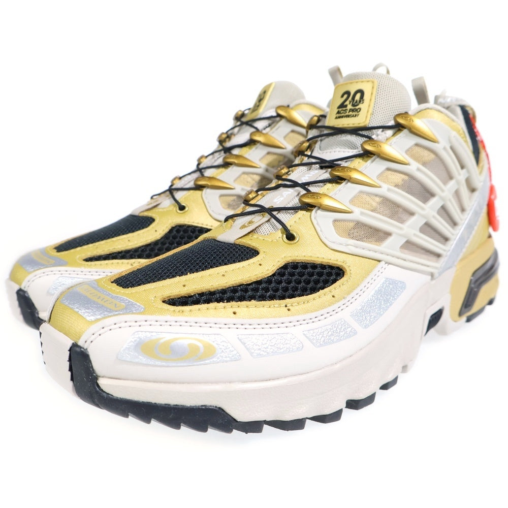 SALOMON(サロモン) ACS PRO 20Y プロ ローカットスニーカー ゴールド/ブラック US8/26cm 491608