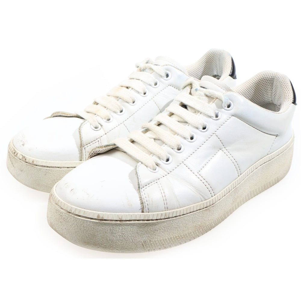 Maison Martin Margiela(メゾンマルタンマルジェラ) GAME SET MATCH ゲームセットマッチ レザー ローカットスニーカー ホワイト