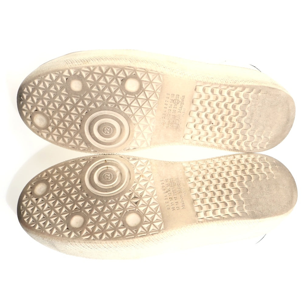 Maison Martin Margiela(メゾンマルタンマルジェラ) GAME SET MATCH ゲームセットマッチ レザー ローカットスニーカー ホワイト