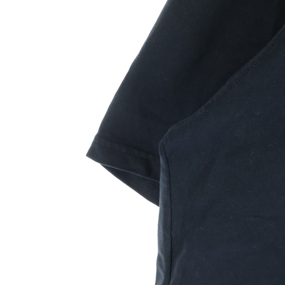 AMI Alexandre Mattiussi(アミアレクサンドルマテュッシ) ハート刺繍 半袖Tシャツ ブラック E21HJ128.726