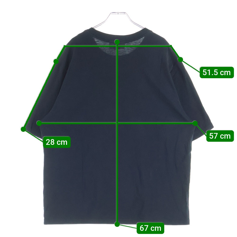 AMI Alexandre Mattiussi(アミアレクサンドルマテュッシ) ハート刺繍 半袖Tシャツ ブラック E21HJ128.726