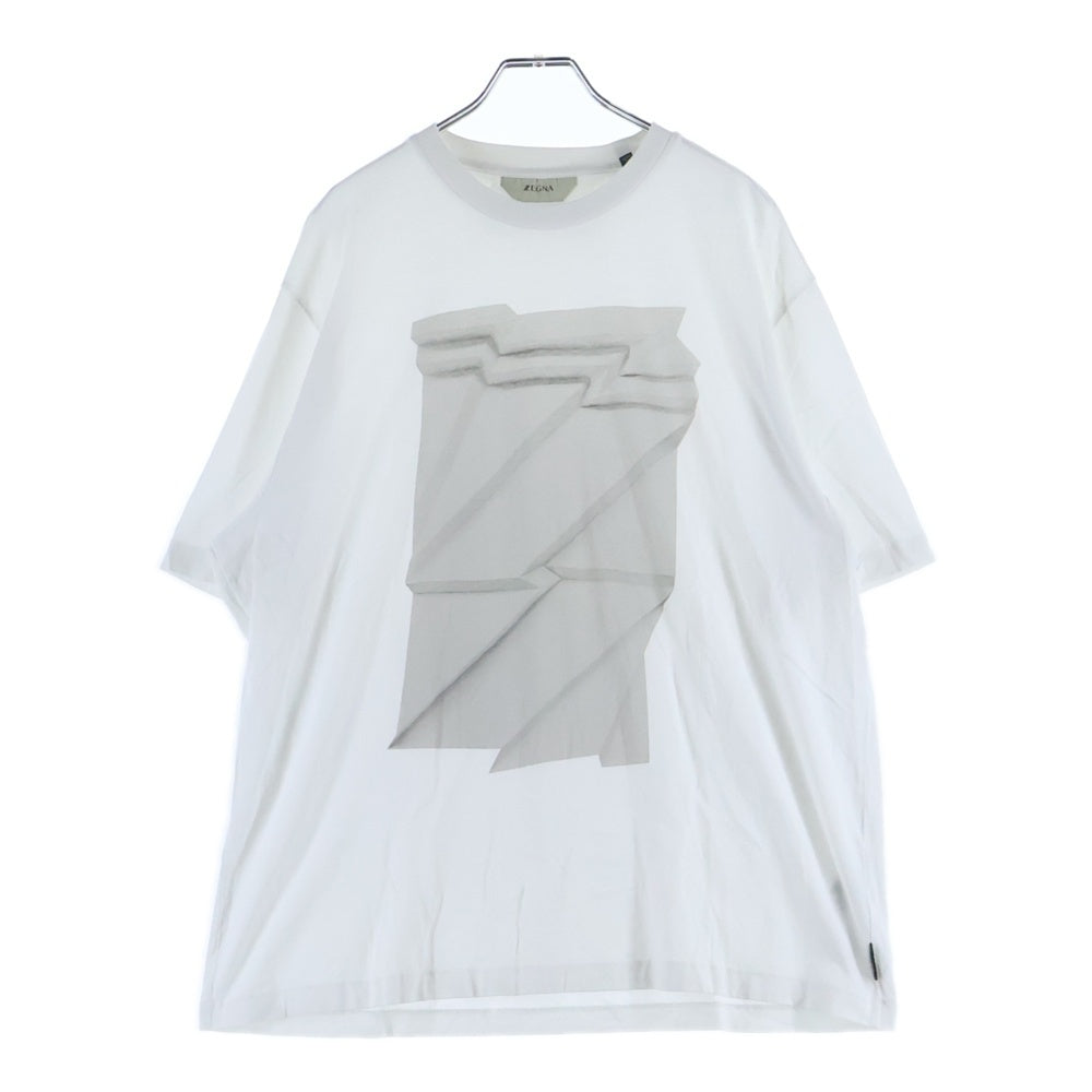 Ermenegildo Zegna(エルメネジルドゼニア) ZEGNA プリント 半袖Tシャツ ホワイト VZ334