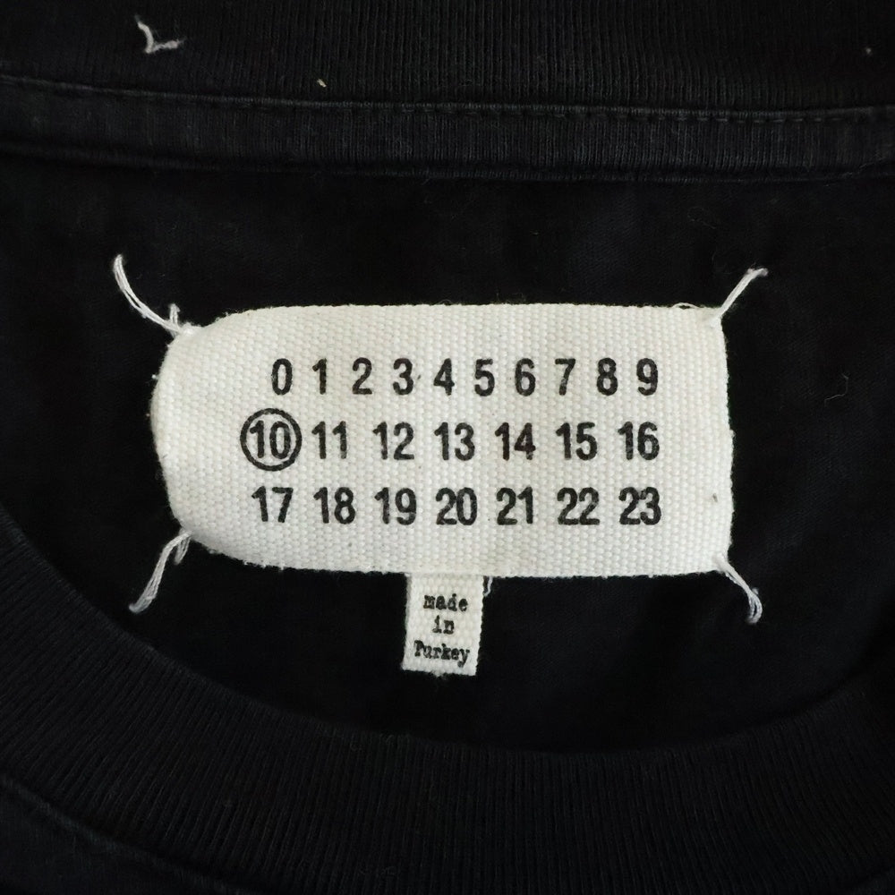 Maison Martin Margiela(メゾンマルタンマルジェラ) 19AW プレーン半袖Tシャツ 無地 ブラック S50GC0555