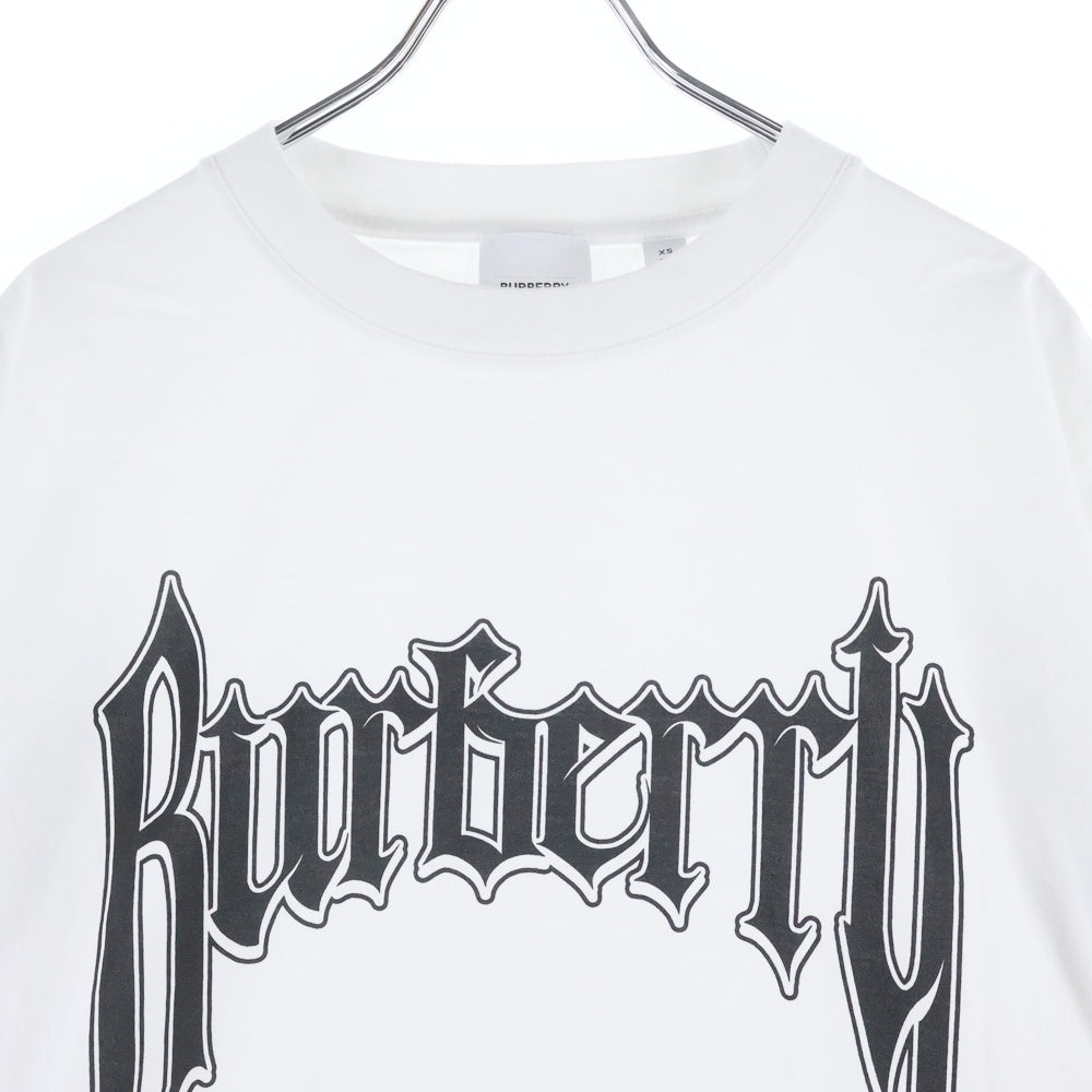 BURBERRY(バーバリー) ゴシックロゴ 半袖Tシャツ ホワイト 8070135