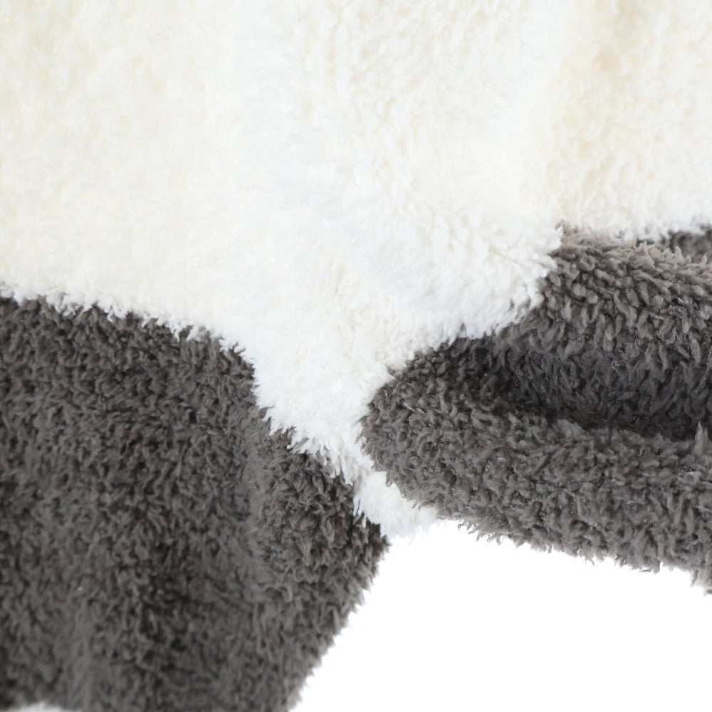 gelato pique HOMME(ジェラートピケオム) ボーダー パイルパンツ ホワイト/ブラウン PMNP225902