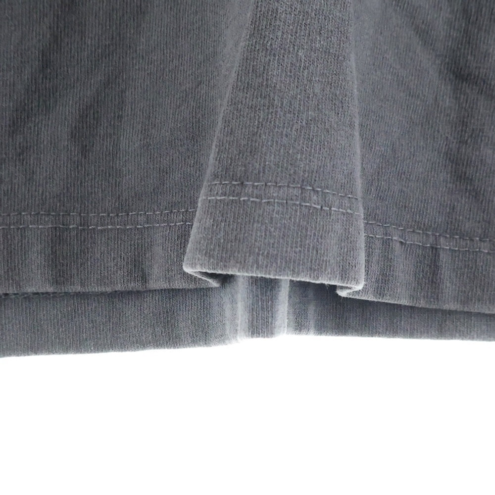 LES TIEN(レスティエン) Tシャツ生地 長袖ポロシャツ グレー