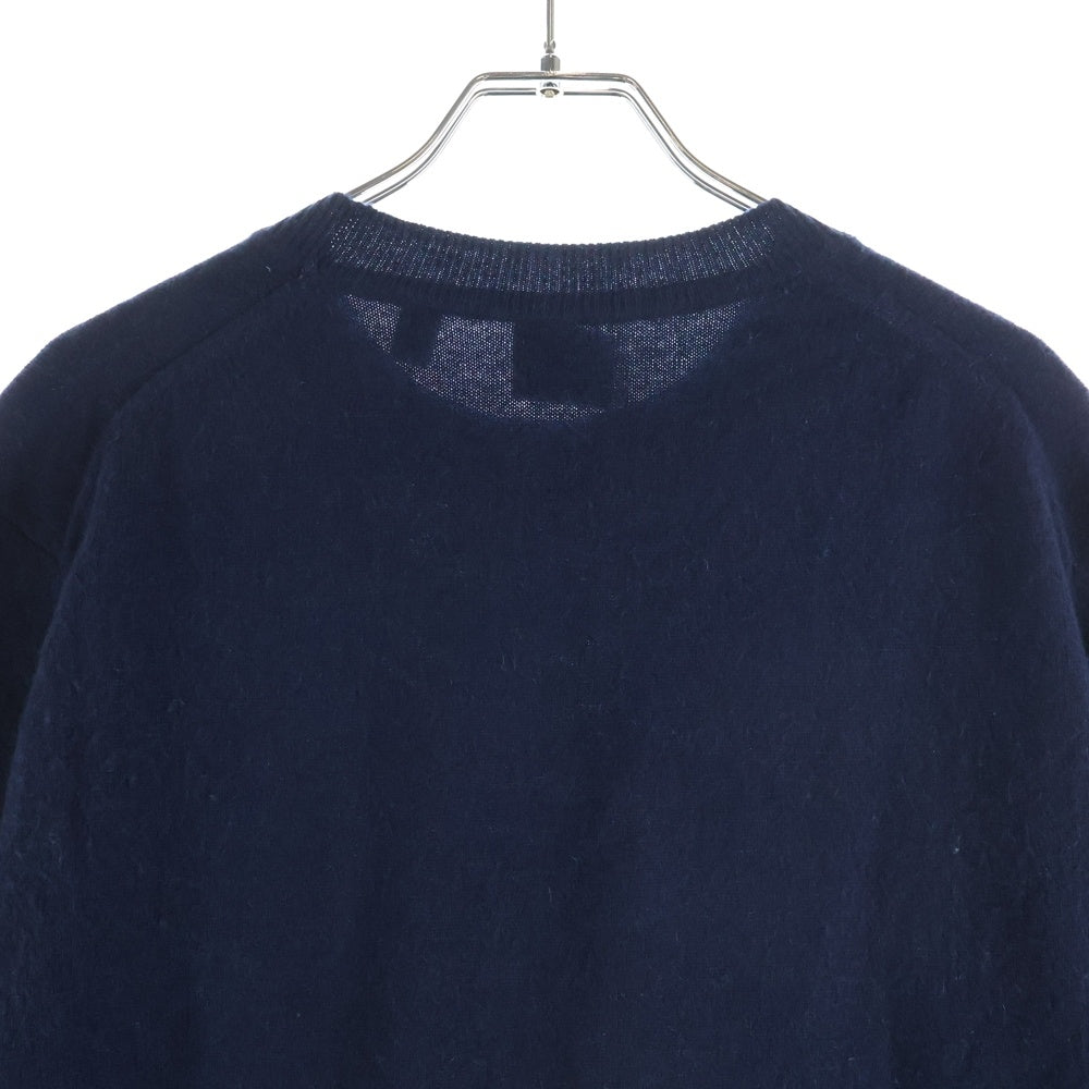 BURBERRY(バーバリー) ワンポイント カシミアニットセーター ネイビー 8018645