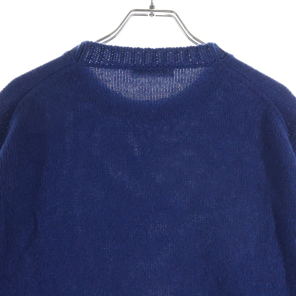 JIL SANDER(ジルサンダー) 21AW ウール/カシミヤ クルーネックニットセーター ブルー JSMT751021