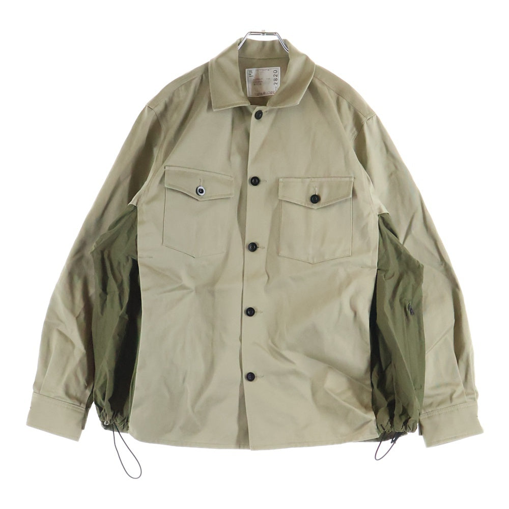 Sacai(サカイ) 22AW コットンチノシャツ ジャケット ベージュ 22-02820M