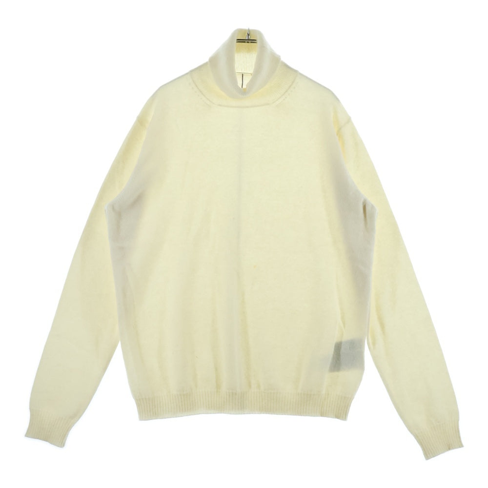 There Was One(ゼアワズワン) タートルネック カシミヤニットセーター ホワイト TMHF002C99KNI001