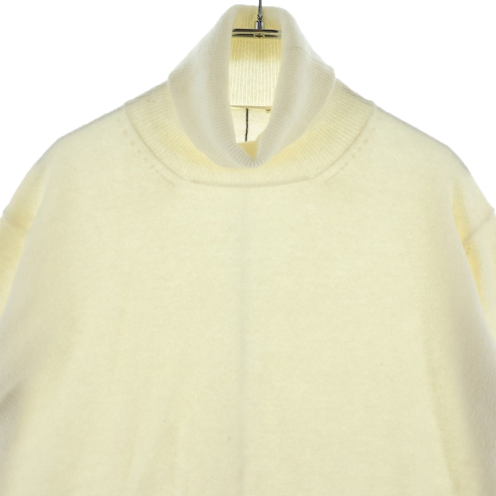 There Was One(ゼアワズワン) タートルネック カシミヤニットセーター ホワイト TMHF002C99KNI001