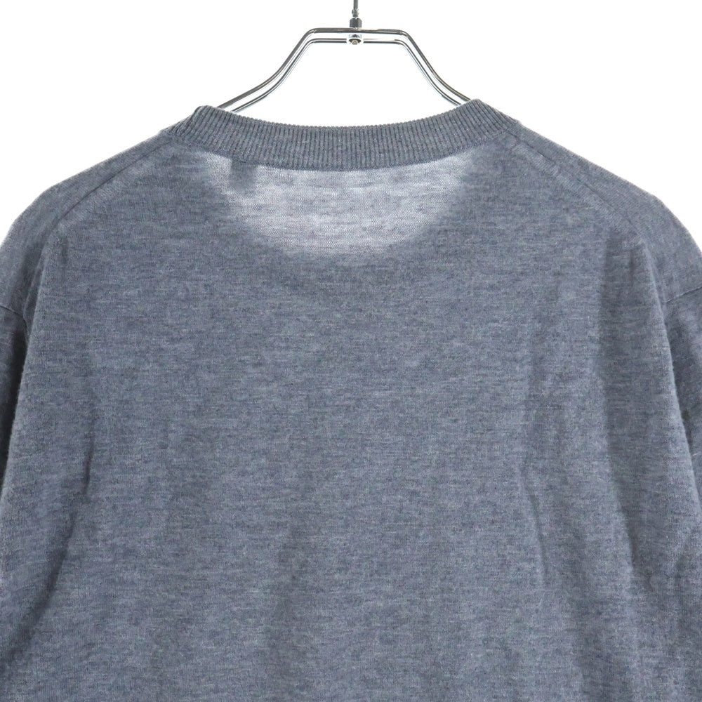 BURBERRY(バーバリー) ワンポイント カシミアニットセーター グレー 8013350