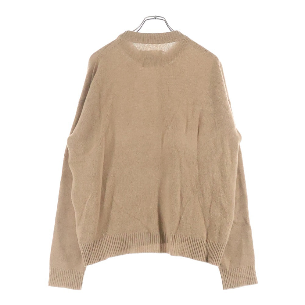 JIL SANDER(ジルサンダー) 21AW カシミヤ クルーネックニットセーター キャメル JSMT7510002