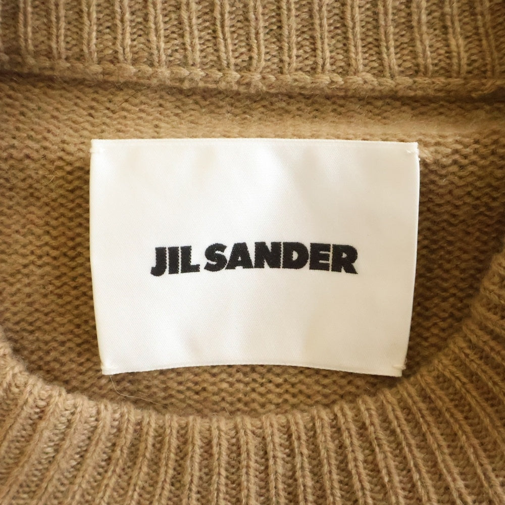 JIL SANDER(ジルサンダー) 21AW カシミヤ クルーネックニットセーター キャメル JSMT7510002