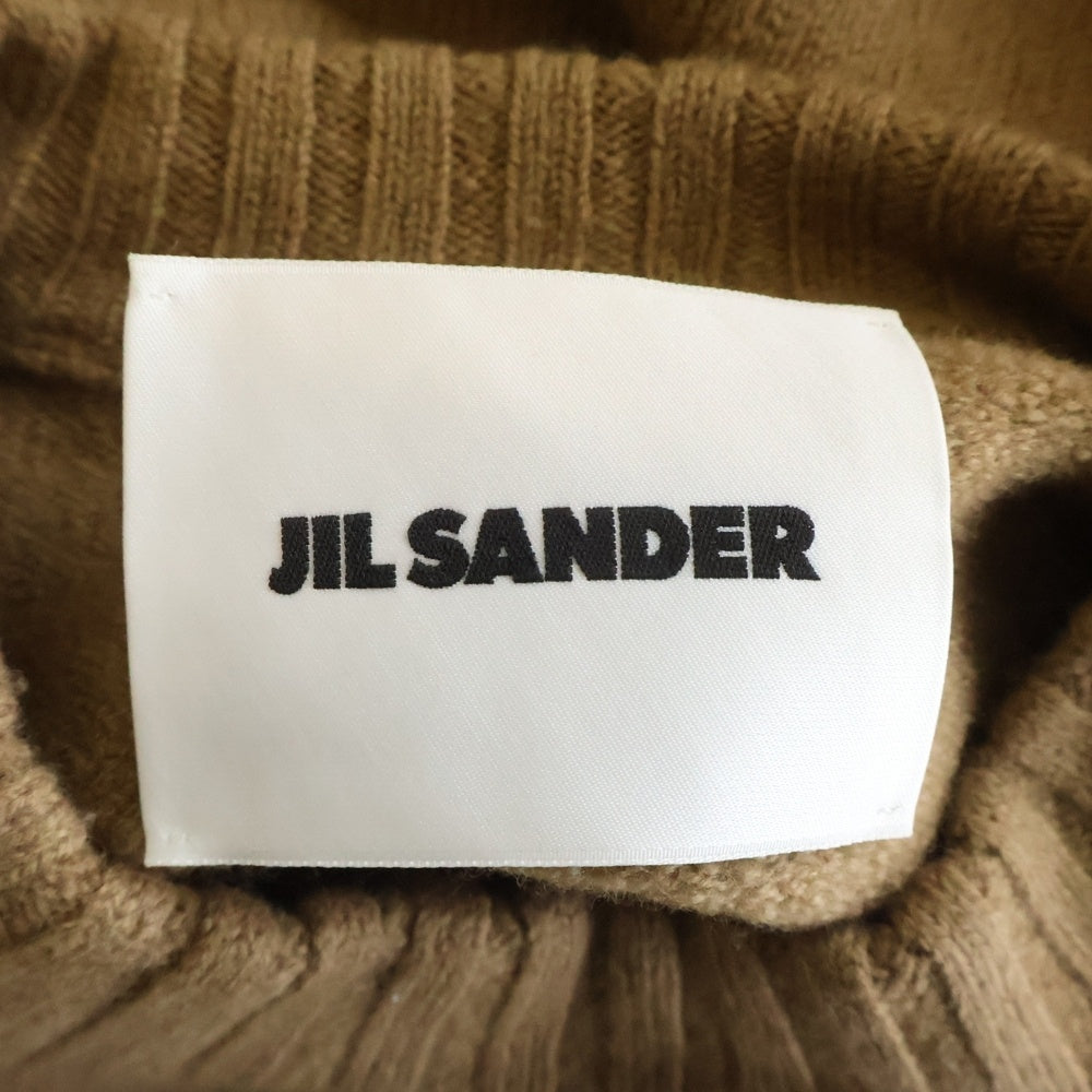 JIL SANDER(ジルサンダー) 22AW ウール クルーネックニットセーター キャメル J21GP0002